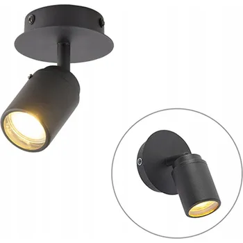 Bodové svítidlo Bodové svítidlo kulatý QAZQA černé