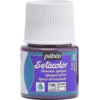 Výtvarná barva Pébéo Setacolor Barva na látky 67 Plum 45 ml 1 ks