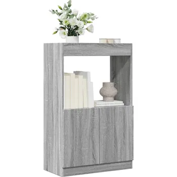 Knihovna zahrada-XL Skříň highboard šedá sonoma 63 x 33 x 100 cm kompozitní dřevo 855102