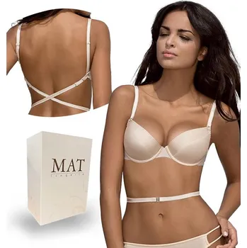 Dámské spodní prádlo Push-up podprsenka Kaja Mat béžová 80A