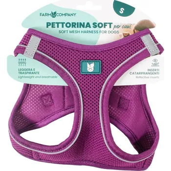 Postroj pro psa Farm company soft mesh postroj pro psy fialový 2XS 28-32cm