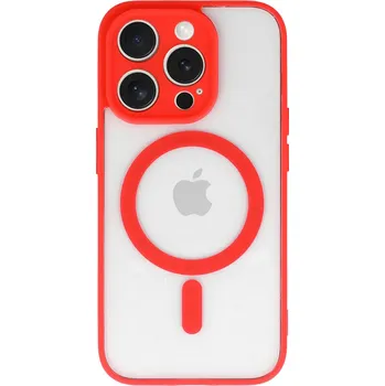 Pouzdro na mobilní telefon Zadní kryt Acrylic Color MagSafe pro iPhone 16 Pro Max červený