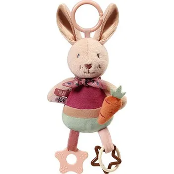 Hračka pro nejmenší BabyOno Závěsná senzorická hračka Rabbit Karo pro miminko – chrastítko a kousátko
