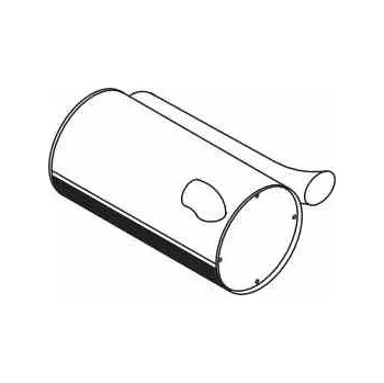 Přední díl výfuku Tlumič výfuku 736mm volvo f10(td-101/102) / f12(td-121/122/123) - výprodej 0040176_A, , ,