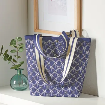 Kabelka 3Pagen Taška Valentina modro-bílá 000