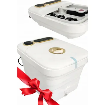 Masážní přístroj Masážní Přístroj na nohy bílý skládací Shiatsu s vyhříváním 520 W