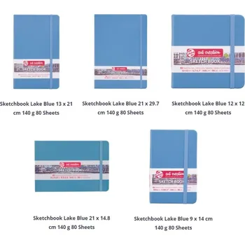Výtvarný papír Talens Art Creation Sketch Book - skicák v modré tvrdé vazbě 21x30cm 80 listů 140 g