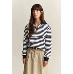 MIKINA GANT STRIPED HALF ZIP SWEAT EVENING BLUE