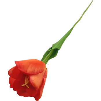 umělá květina Umělá květina tulipán 1 Ks rozvinutý, oranžový 58 cm