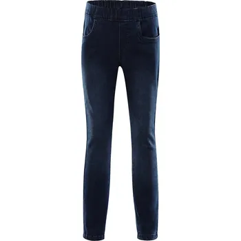 Dětské džínové kalhoty Alpine Pro ALFO - tmavě modrá / 128/134