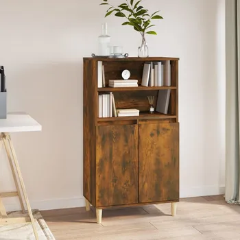 Příborník do zásuvky zahrada-XL Skříň highboard kouřový dub 60 x 36 x 110 cm kompozitní dřevo 821225