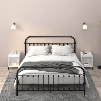 Noční stolek Nábytek XL Noční stolky 2 ks bílé s vysokým leskem 40x35x50 cm 821879