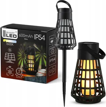 Venkovní osvětlení Solární lampa zapichovací Smartled černá 46 cm 1 ks