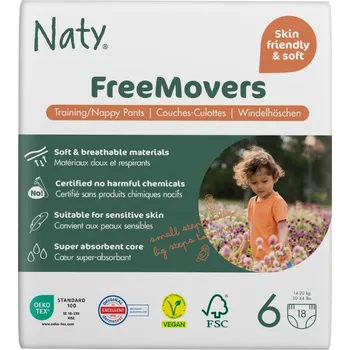 Plenkové kalhoty Eco by Naty Natahovací plenkové kalhotky Naty XL 14-20 kg (18 ks)