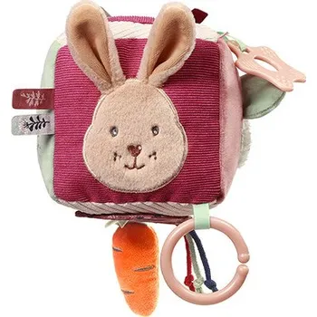 Hračka pro nejmenší BabyOno Senzorická textilní kostka Rabbit Karo