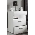 VCM Noční stolek Slepal L, bílý 487744