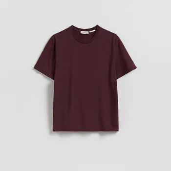 Pánské oblečení Reserved - Tričko regular s bambusovým vláknem - hnědá - 998IR-83X - 998IR-83X-XL