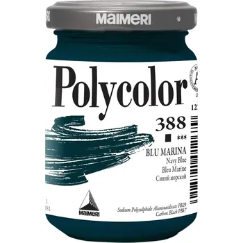 Vodová barva Maimeri Vynil Polycolor Akrylová barva Navy Blue 388 140 ml 1 ks