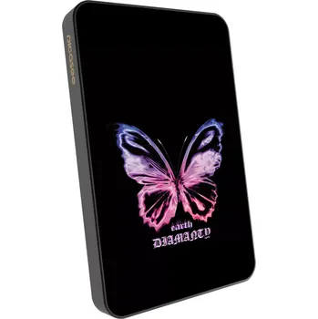 Powerbanka Picasee Powerbanka s MagSafe 5 000 mAh Šedá - Diamanty Purple