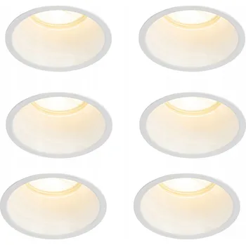 IP kamera Sada 6 bílých LED rámečků GU10 70 mm IP44 - Dept