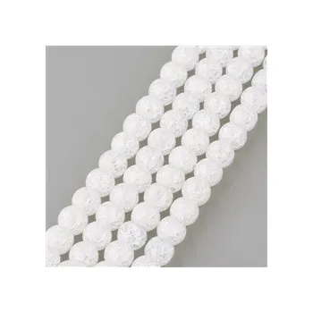 Korálek Syntetický praskaný křišťál č.323 (8mm)