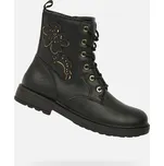 Geox Černá dívčí kotníková obuv Geox Eclair Girl