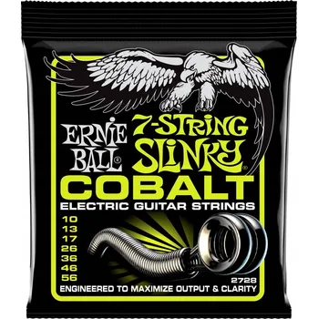 Příslušenství pro strunný nástroj Struny ERNIE BALL 2728 Slinky Cobalt (10-56) pro 7strunnou kytaru