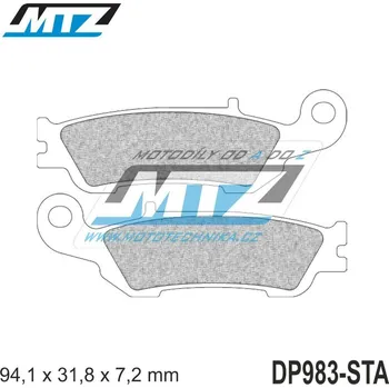 Destičky brzdové DP983-STA - směs Standard DP983-STA
