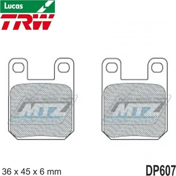Destičky brzdové DP607-LUEC TRW Lucas MCB535EC - směs Allround Economy DP607-LUEC