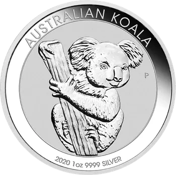 Sběratelství Perth Mint Stříbrná investiční mince Koala 1 Oz | 2020 | 31,1 g