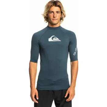 Potápěčské vybavení QUIKSILVER Pánské lycrové triko ALL TIME UPF50 krátký rukáv XL navy heather + DÁREK