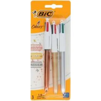 Długopis 4 Colors Shine mix 3szt BIC