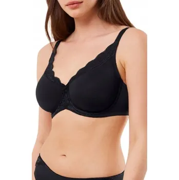 Dámské spodní prádlo Podprsenka TRIUMPH s kosticemi, nevyztužená, černá Amourette W01 85F