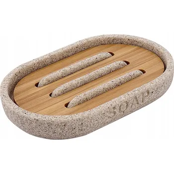 Mýdlenka Mýdlenka volně stojící Nimco Kůra béžová, hnědý bambus