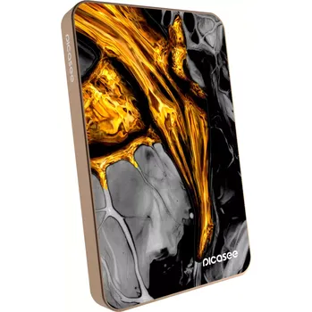 Powerbanka Picasee Powerbanka s MagSafe 5 000 mAh Zlatá - Black Gold