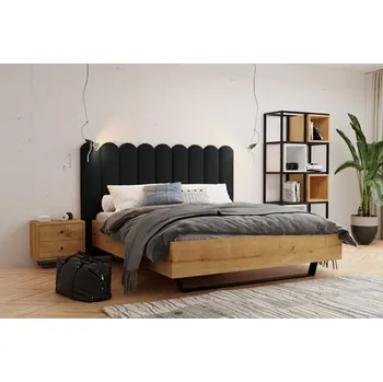 Předsíňová stěna Čalouněný nástěnný panel plot 20 x 70 x 5 cm černá