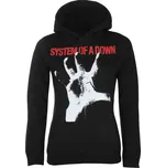 mikina s kapucí dámské System of a Down - Black - HYBRIS - WMX-57-SOAD005-H87-17-BK - S