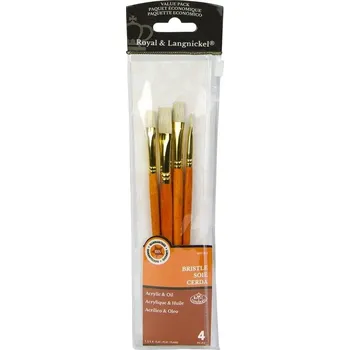 Malířský štětec Royal & Langnickel RSET-9118 Sada plochých štětců 4 ks
