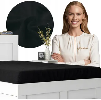 Prostěradlo Froté prostěradlo s Gumou 90x200 Černé