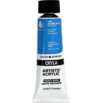 Vodová barva Daler Rowney Cryla Artists’ Akrylová barva Azure Blue 75 ml 1 ks