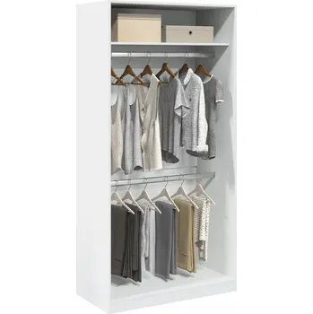 Ložnice zahrada-XL Šatní skříň bílá 100 x 50 x 200 cm dřevotříska 3307801