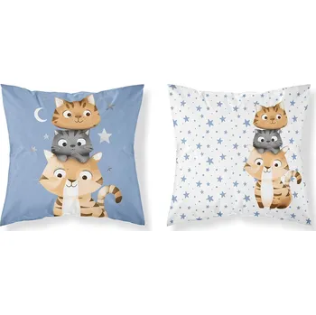 Dekorativní polštářek Detexpol Povlak na polštářek 40x40 cm - Kočičí hvězdy