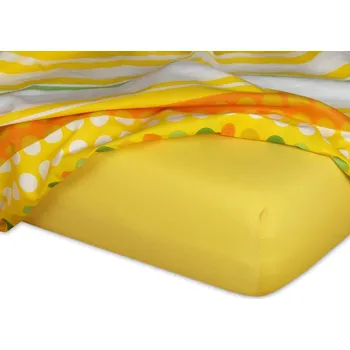 Prostěradlo Jersey prostěradlo 220x220 EXCLUSIVE tmavě žluté