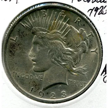 USA. 1 dollar 1923. Peace. Ag.