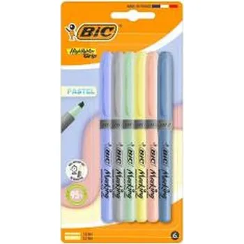 Set školních potřeb Zakreślacz Grip Pastel mix 6szt BIC