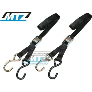 Popruhy/Kurty upínací 25mm - černé 84-01802