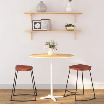 Barová židle Nábytek XL Barové stoličky Gavin 2 ks 45 x 38 x 53 cm masivní mangovník 344914