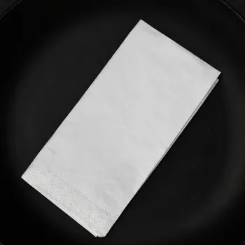 Papírový ubrousek Harmony Ubrousky bílé 2-vrstvé, 38x38cm, skládání 1/8 (100 ks)