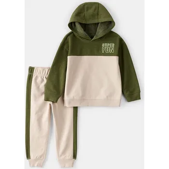 Chlapecká mikina carter's Khaki/ Creme 8303092 110