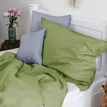TULULUM Lněné povlečení COMFORT OLIVE - SADA Složení sady: 140 x 200 cm + 70 x 90 cm